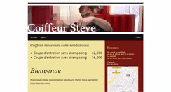 Desktop Screenshot of coiffeursteve.com
