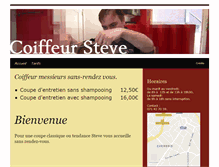 Tablet Screenshot of coiffeursteve.com